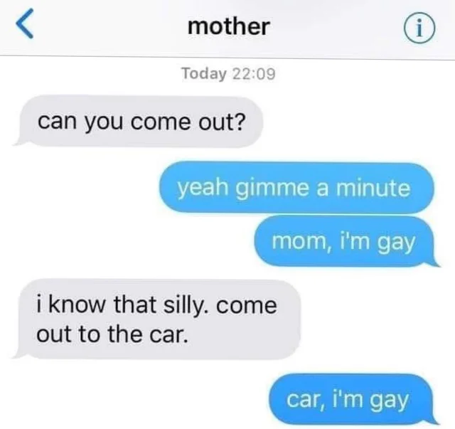 OK Gay, I'm father. 