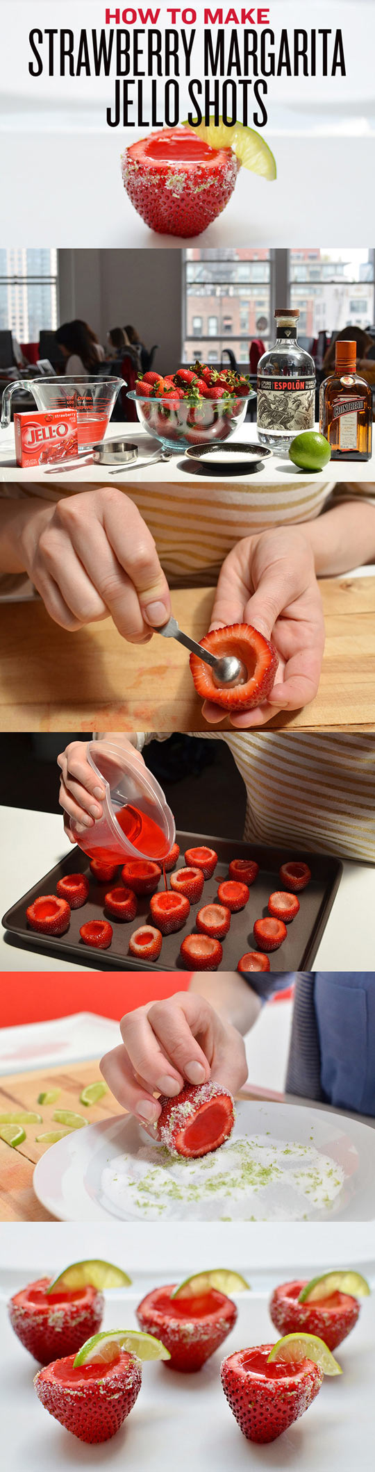 HOWTO - Strawberry Margarita Jello Shots