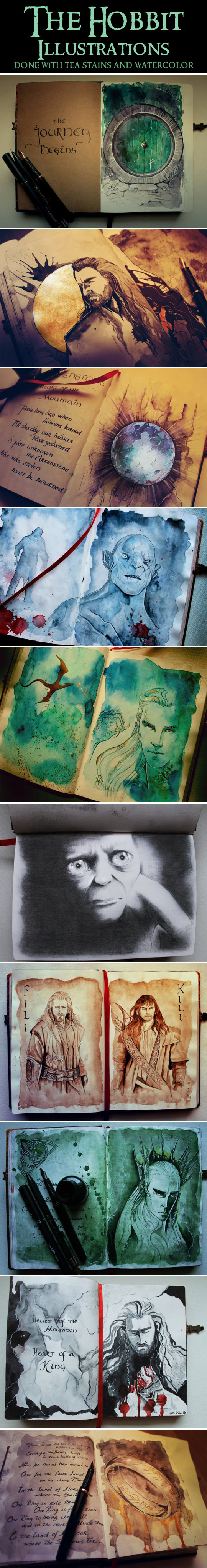 The Hobbit Illustrations.