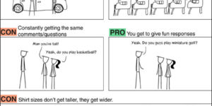 The pros and cons of being tall.