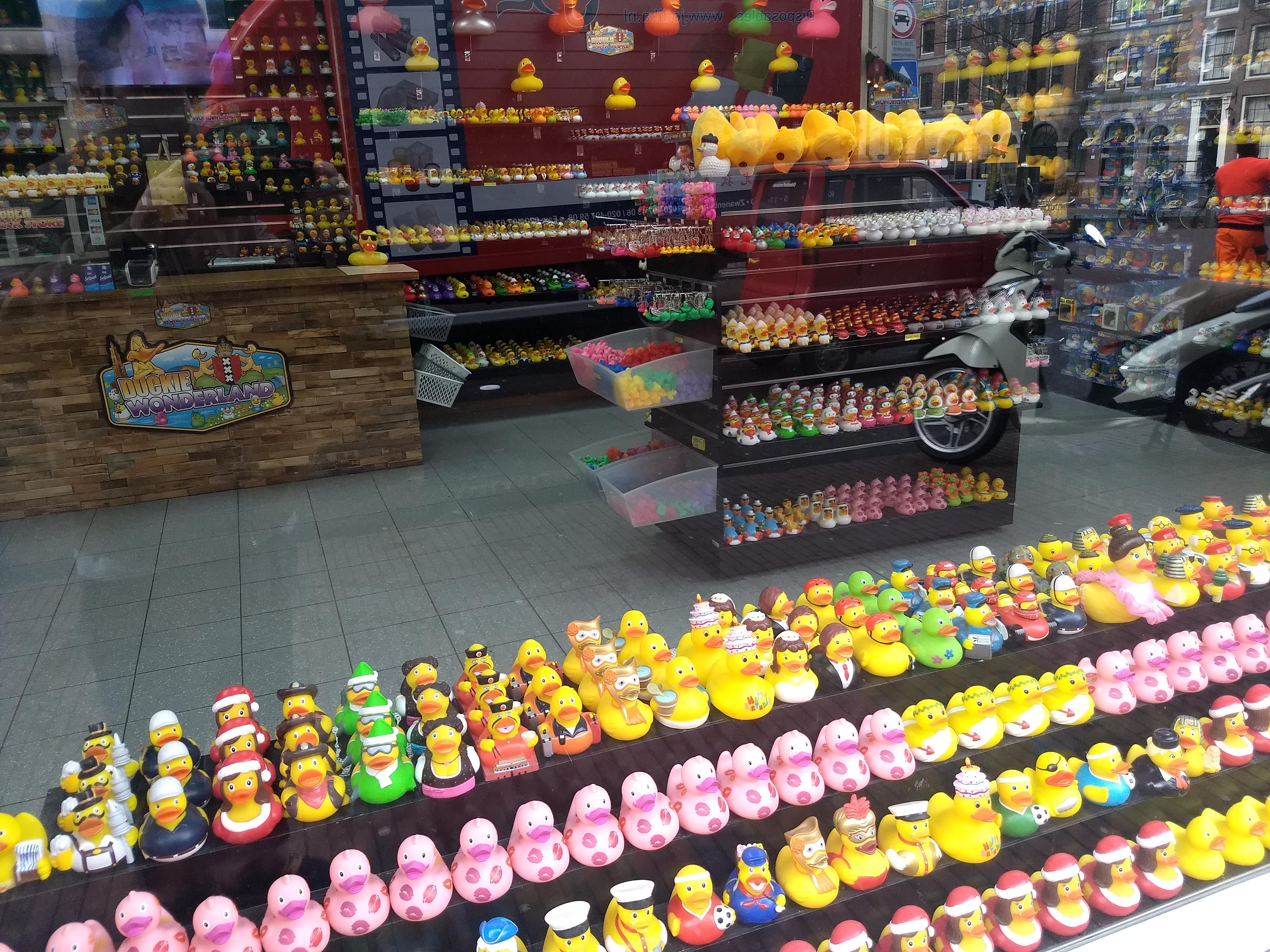 There is a store in Amsterdam which specializes in Rubber Duckies