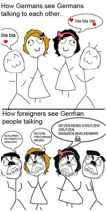 How Germans talk.