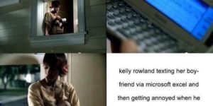 Kelly Rowland can’t even text right…