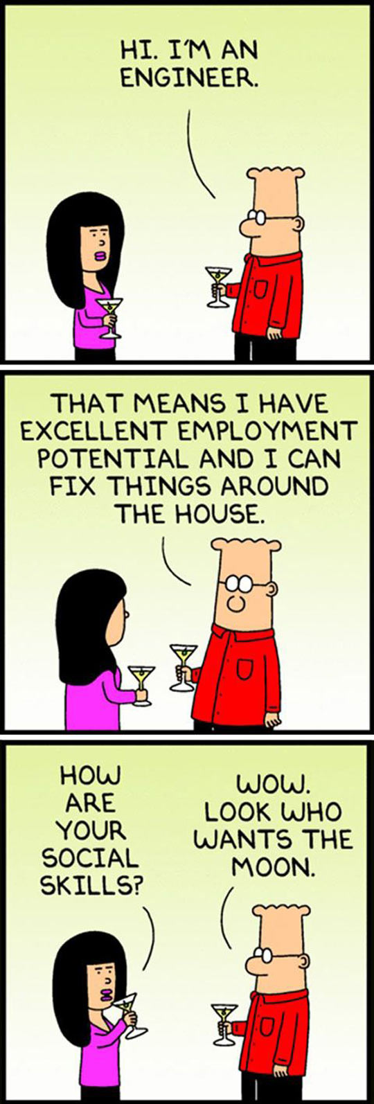 Dilbert Knows What's Up