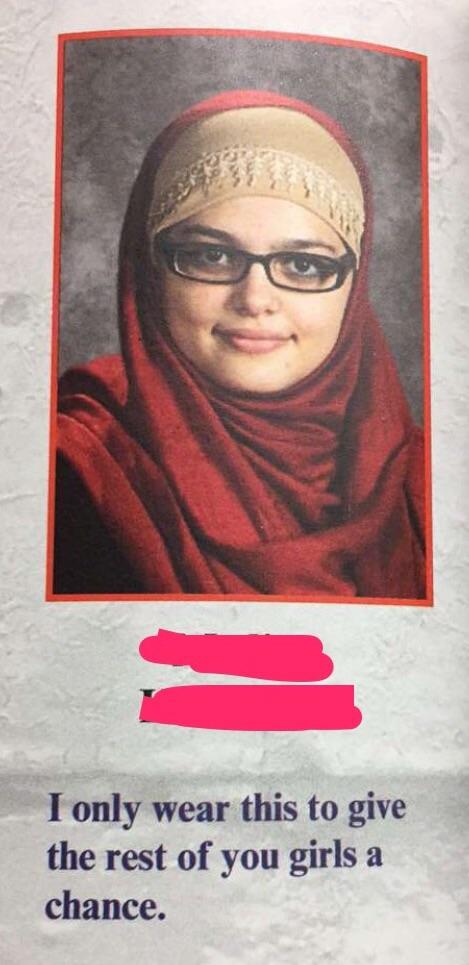 This girl's senior quote