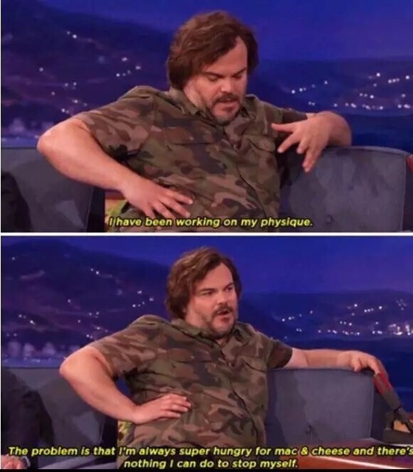 Jack Black explains the perils of trying to get in shape.