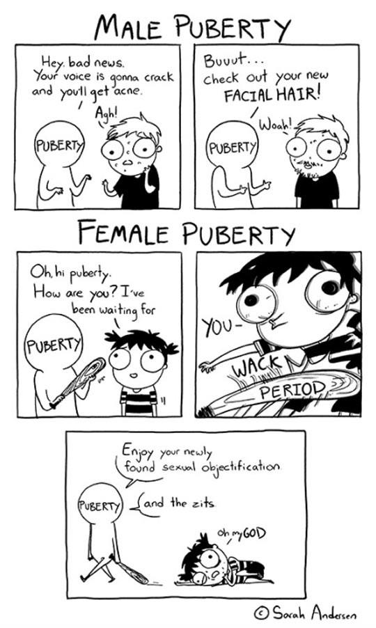 Male Puberty Vs Female Puberty