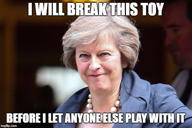 Theresa May after the UK election