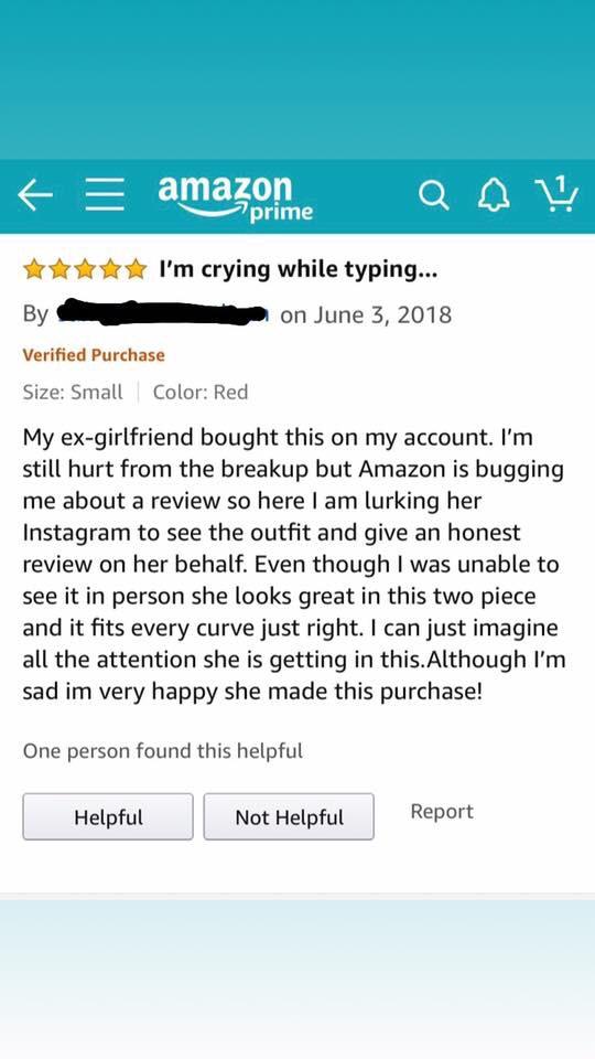 This poor guy and his ex girlfriend.