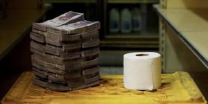 It currently costs 2,600,000 bolivars to buy a roll of toilet paper in Venezuela