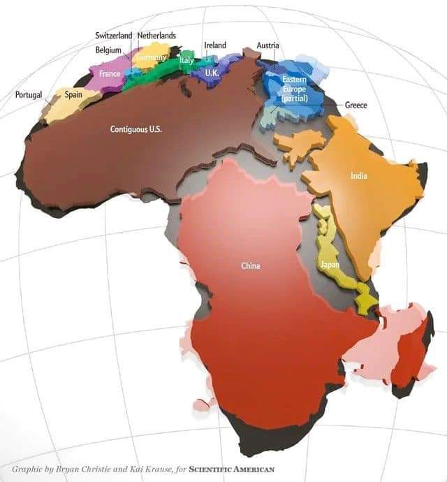 Africa is pretty big, turns out.