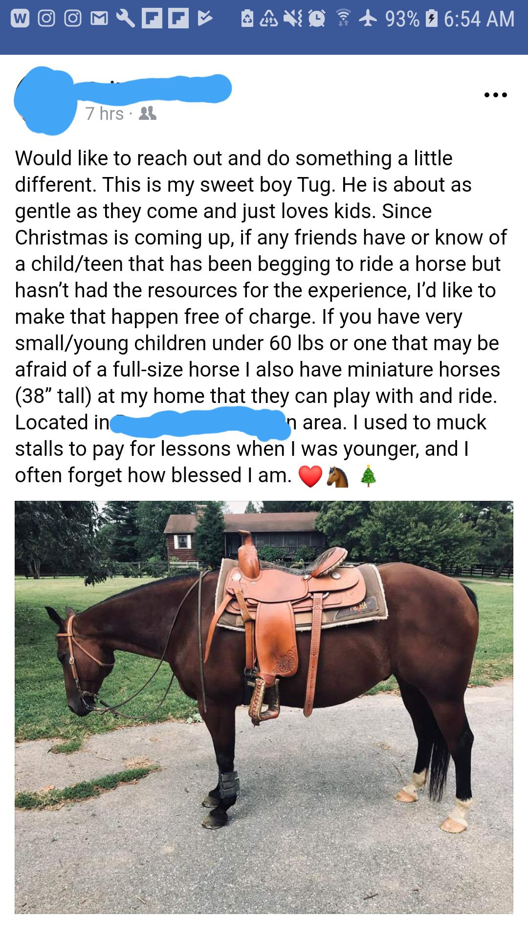 Horse people can be good people.