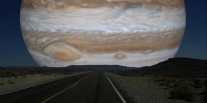 If Jupiter was as close to the Earth as the Moon