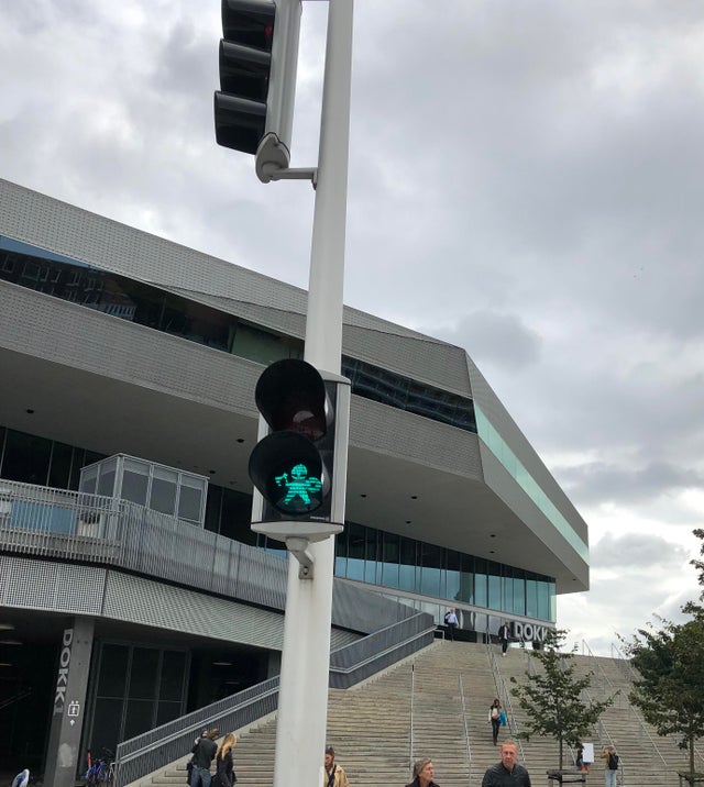 Denmark crosswalks are for the Vikings ðŸ‡©ðŸ‡°