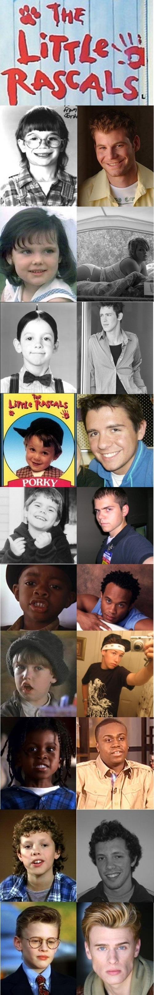 The Little Rascals - Then and now.