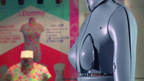 A robot mannequin that can be any body size/shape