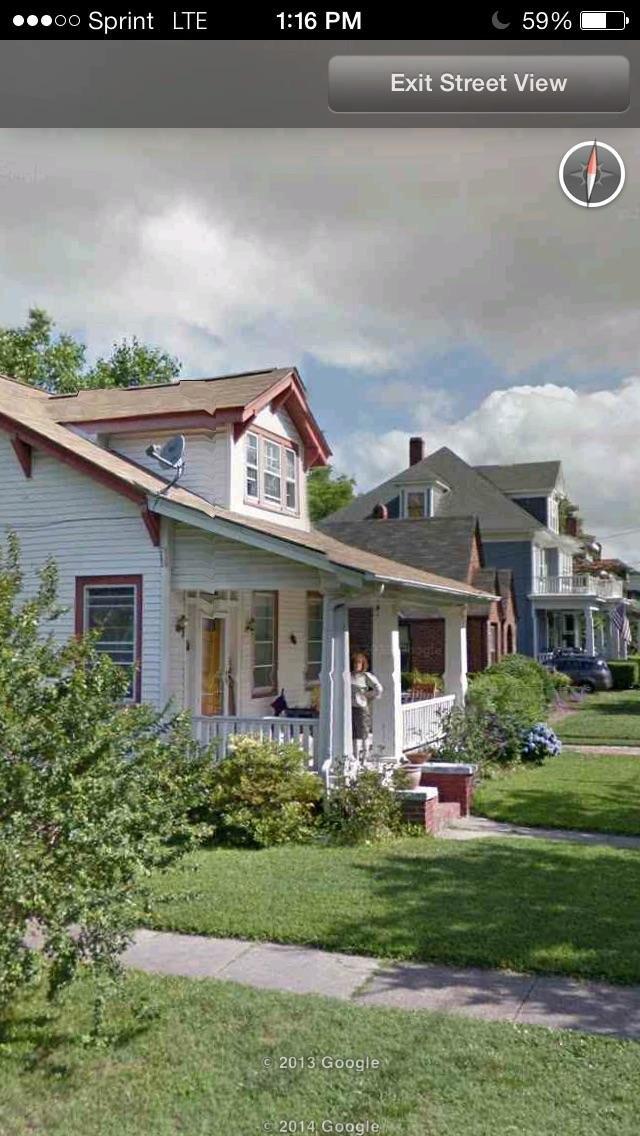Shortly after my mother passed away I decided to look up her house on Google Earth. That's her. Still gives me chills.