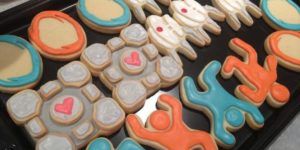 I baked some Portal cookies!