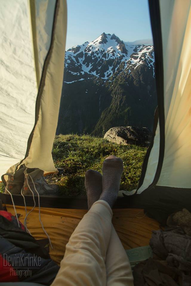 It's hard to beat camping in Alaska.