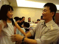 Jackie Chan and his daughter.