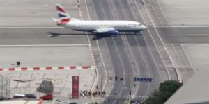 Gibraltar International Airport, The worlds only airport runway intersecting a road.