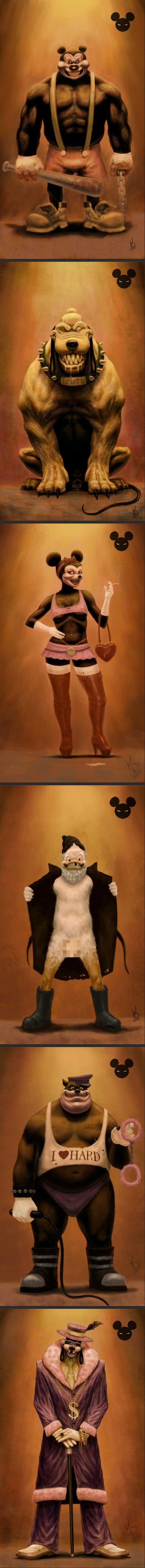If Disney characters were bad.
