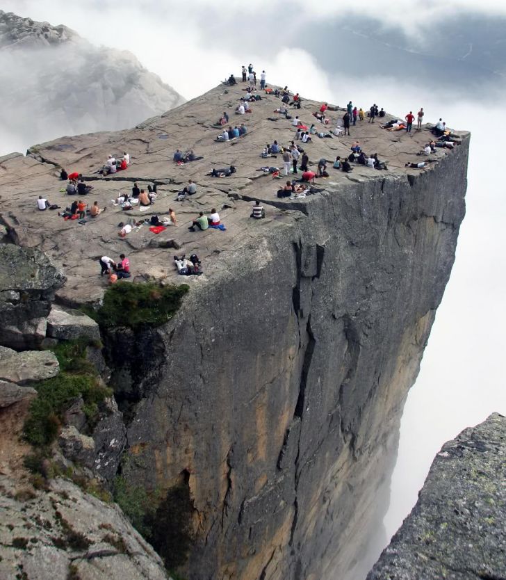 One of the most visited natural tourist attractions in Norway.