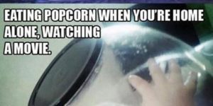 Eating Popcorn