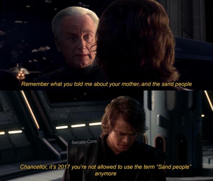 Check your privilege Palpatine