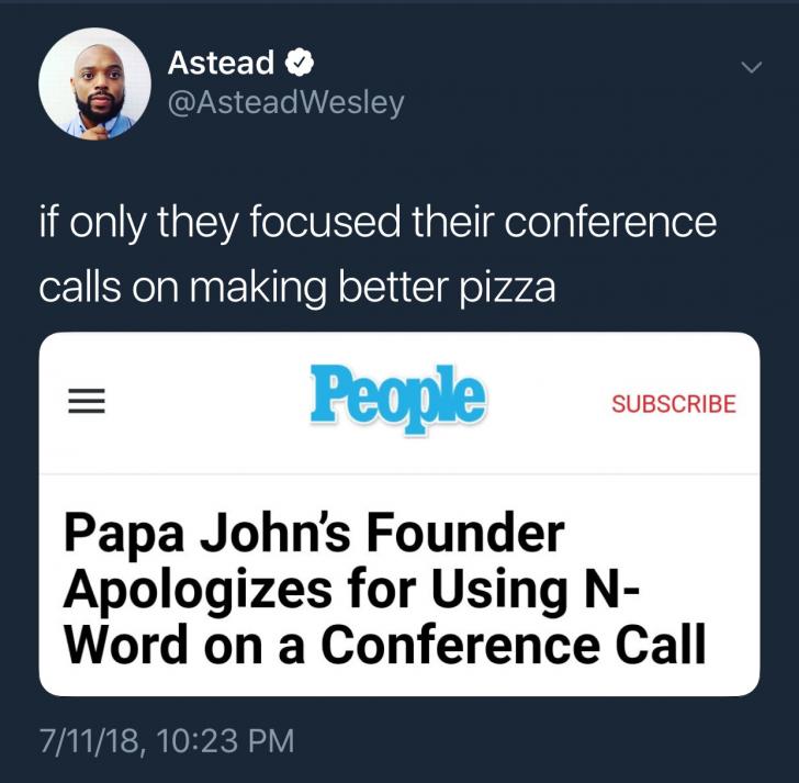 Won't somebody think of the pizza!