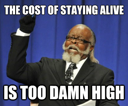 As a college student living paycheck to paycheck.