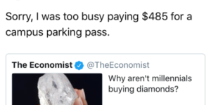 We make headlines. We pay our bills. F your diamonds.