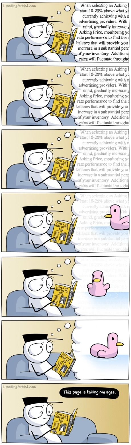 Every time I start to read...