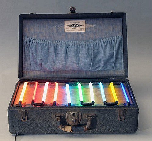 A neon salesman's sample case circa 1935