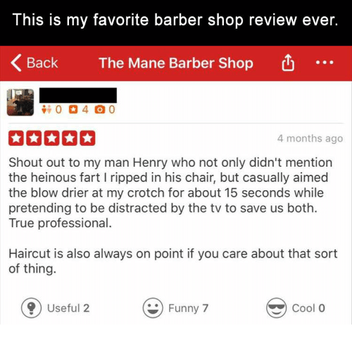Henry is the mane.
