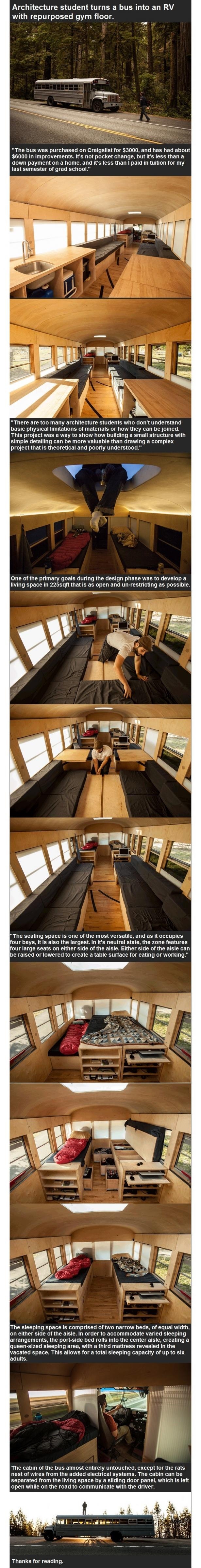 Turning a bus into an RV