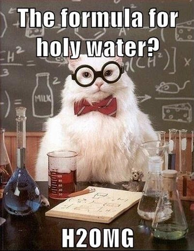 The formula for Holy Water.