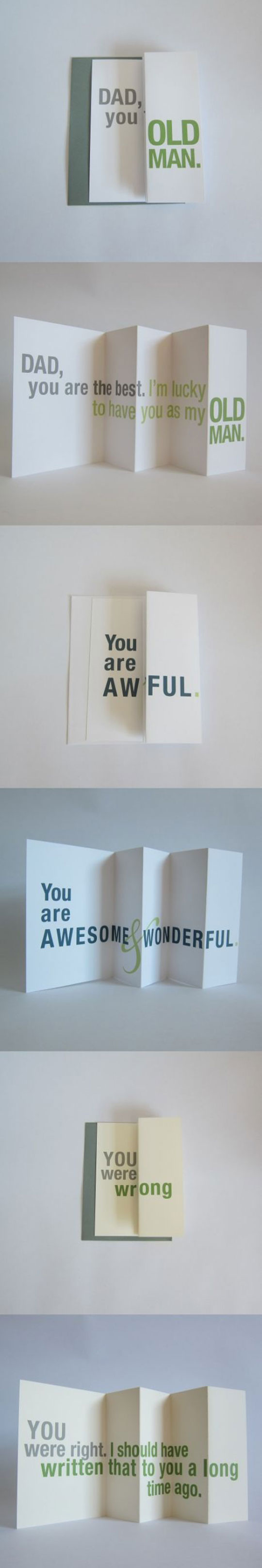 Forgivably deceptive cards.