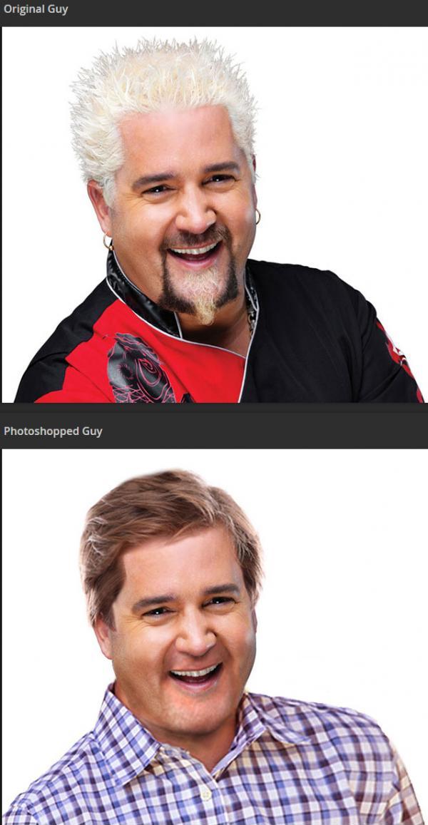 Got bored and decided to... change Guy Fieri with Photoshop.