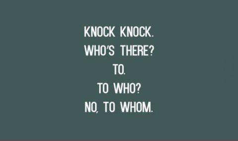 Grammar nazi's favorite joke