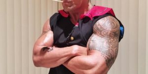 The Rock as Popeye