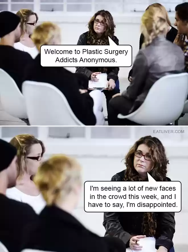 PSA: Plastic Surgery Anonymous exists