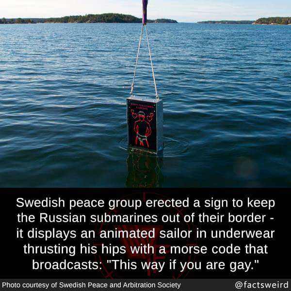 Sweden keeping Russian submarines at gay