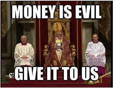 Money is evil...