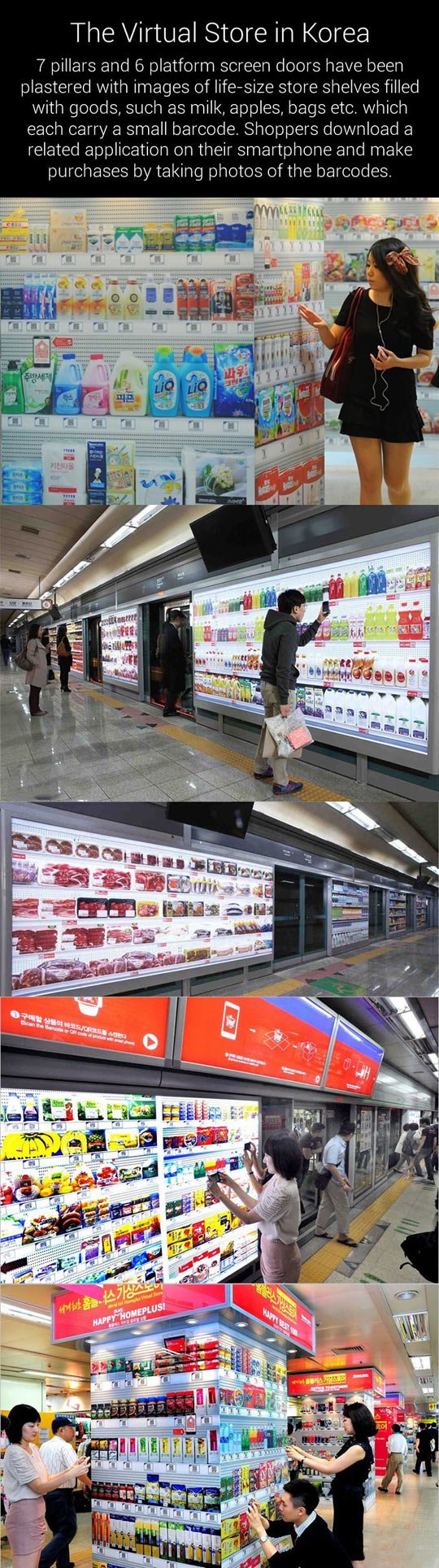 The virtual store in Korea.