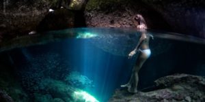 Water cave in Thailand