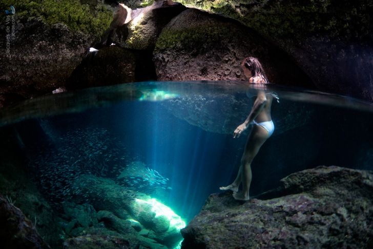 Water cave in Thailand