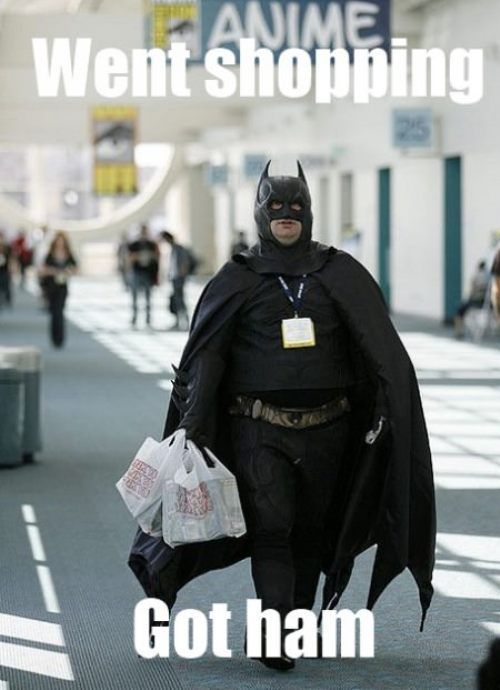 When Batman goes shopping...