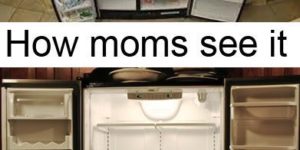 How moms see it vs. How kids see it.