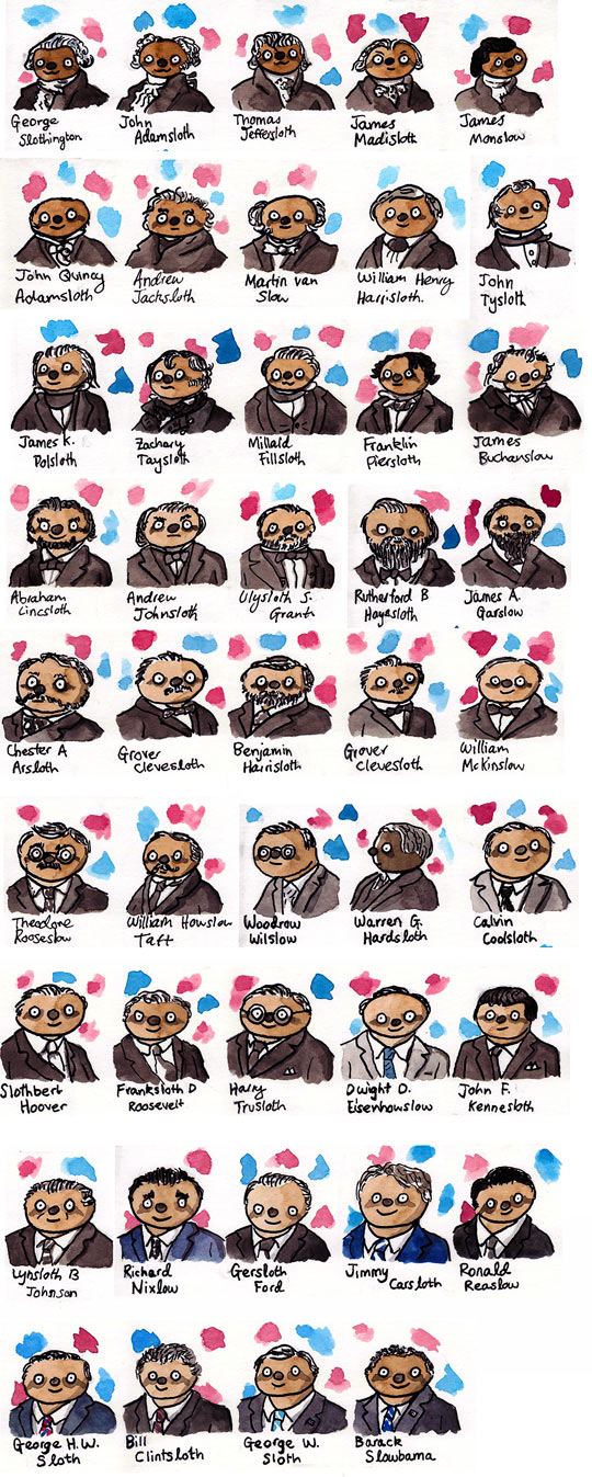 Presidential Sloths.